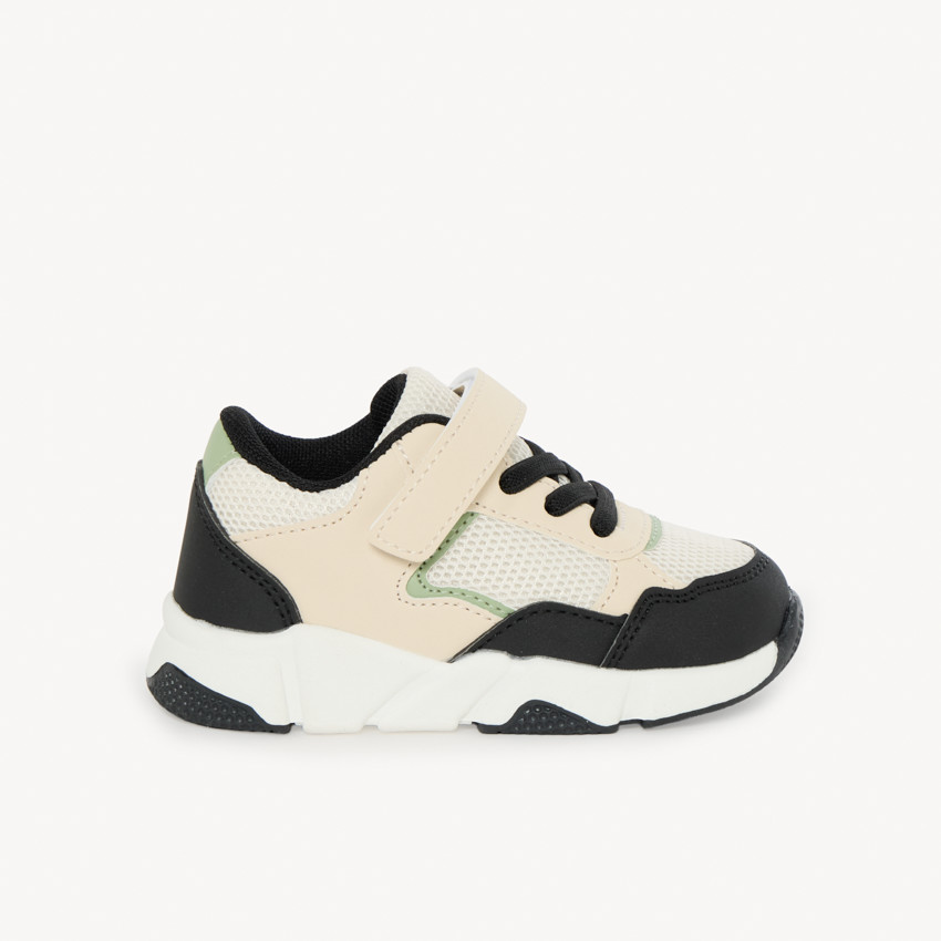 Zapatillas deportivas de malla con inserciones para bebé niño 