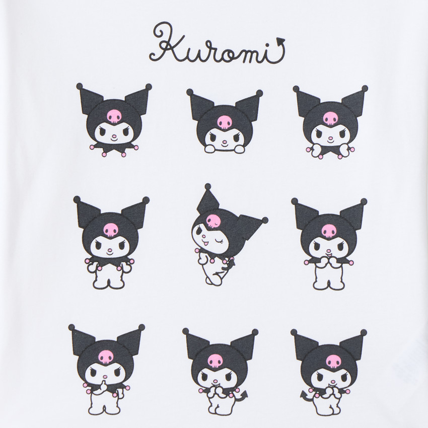 Camiseta de niña de manga larga con estampado de Kuromi 