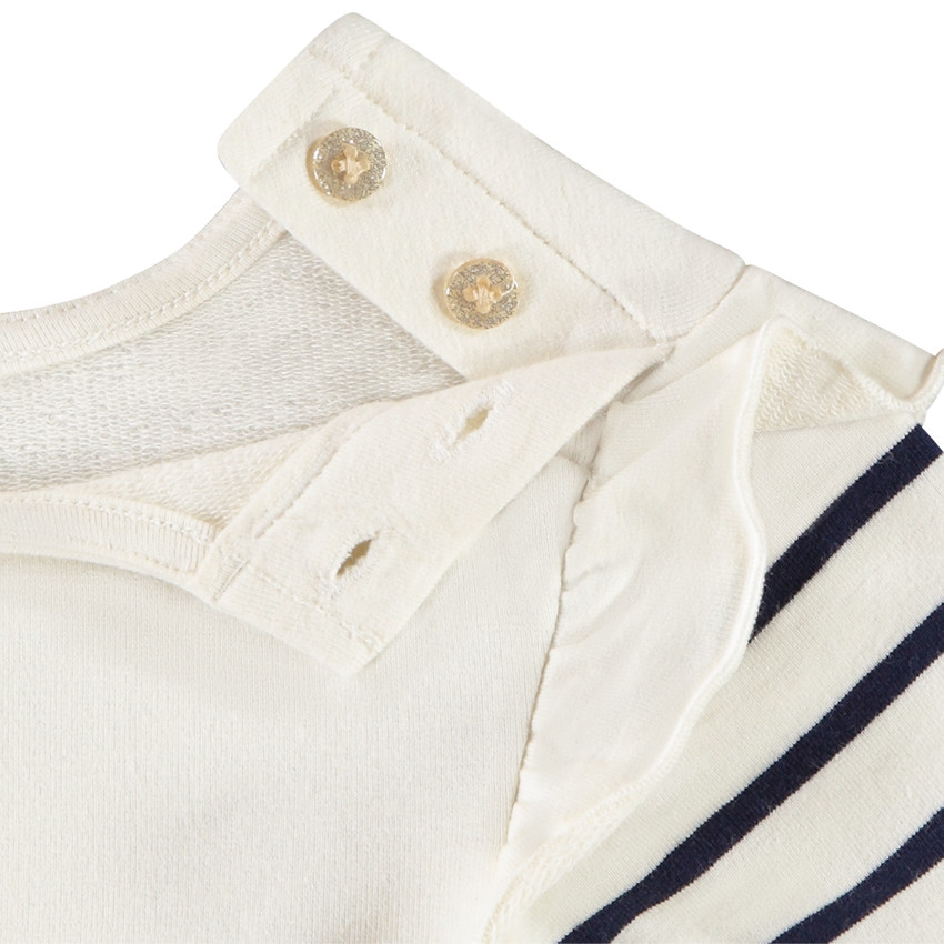 Camiseta de manga larga con estampado marinero para bebé niña 