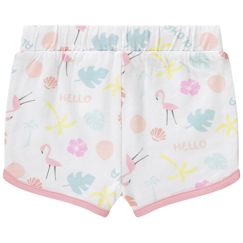 Short de deporte estampado fantasía para bebé niña 