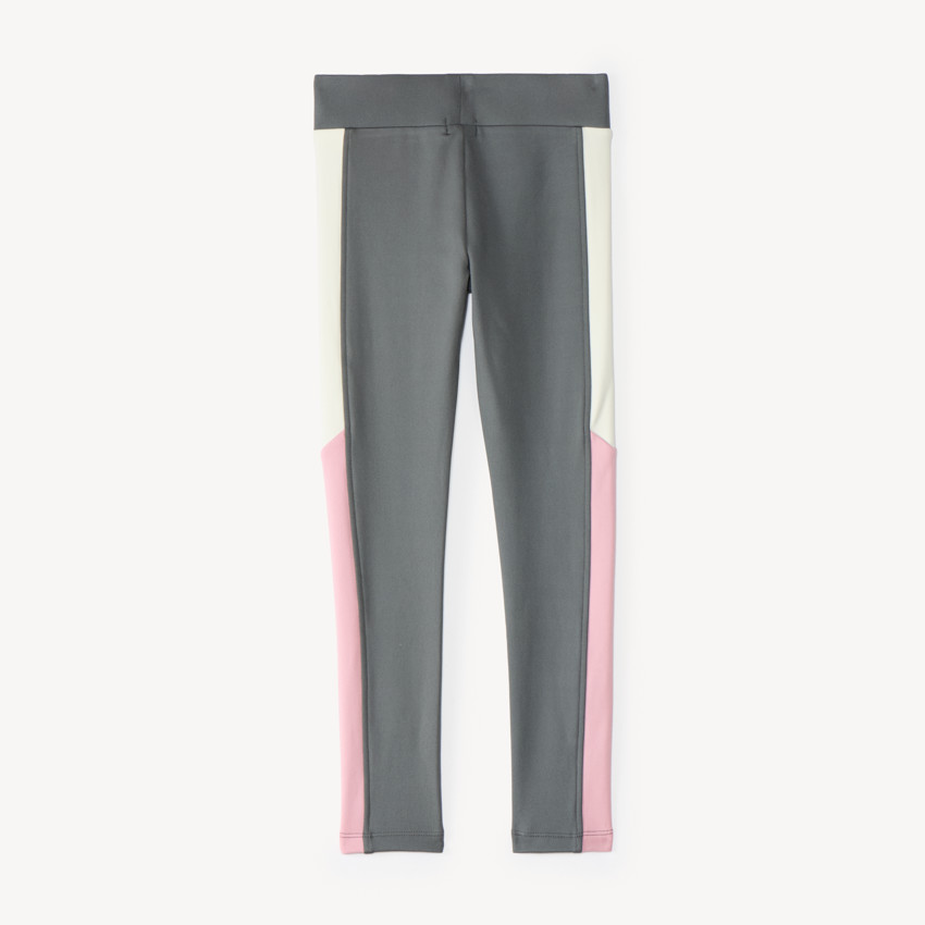 Leggings para niña efecto colorblock 