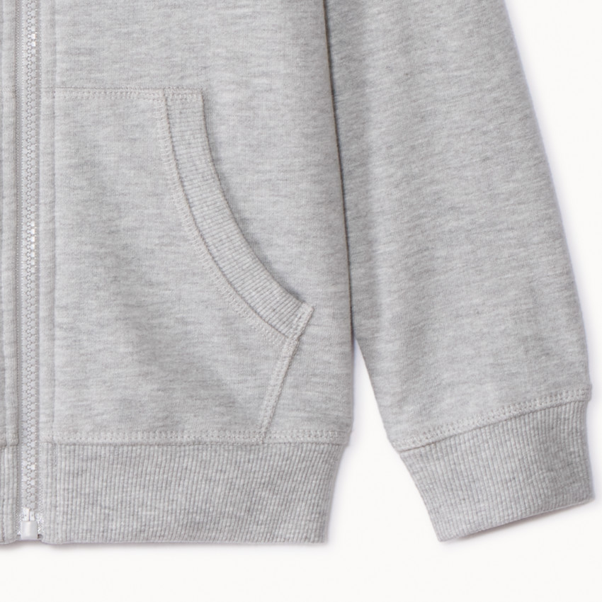 Sudadera con capucha de felpa lisa para niño 