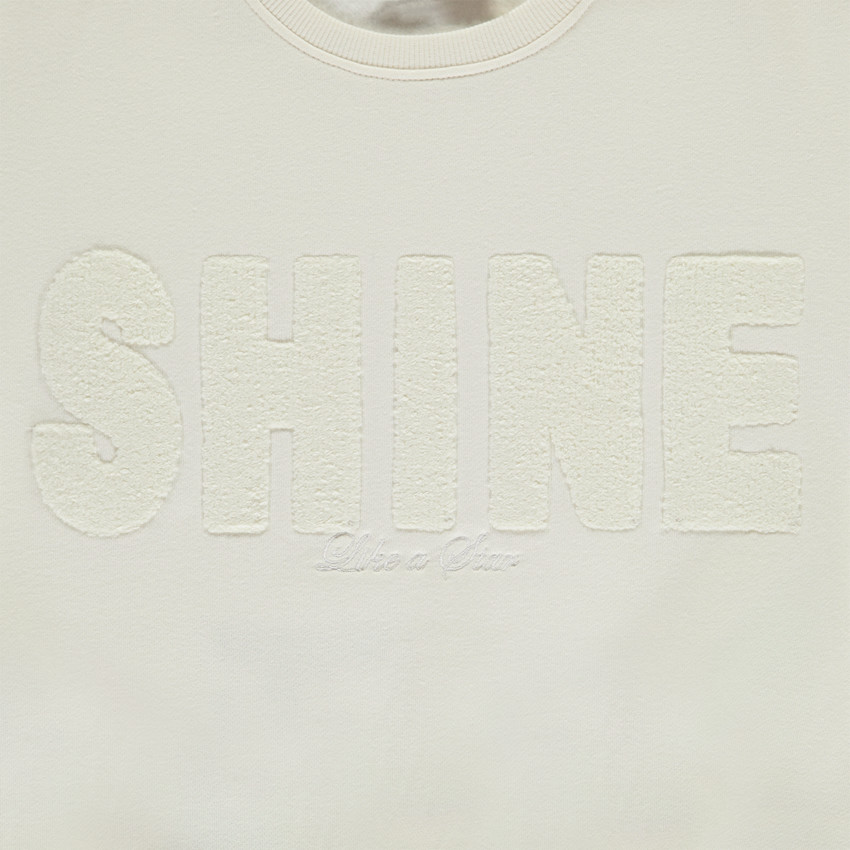 Sudadera oversize con parches de bucle para niña 