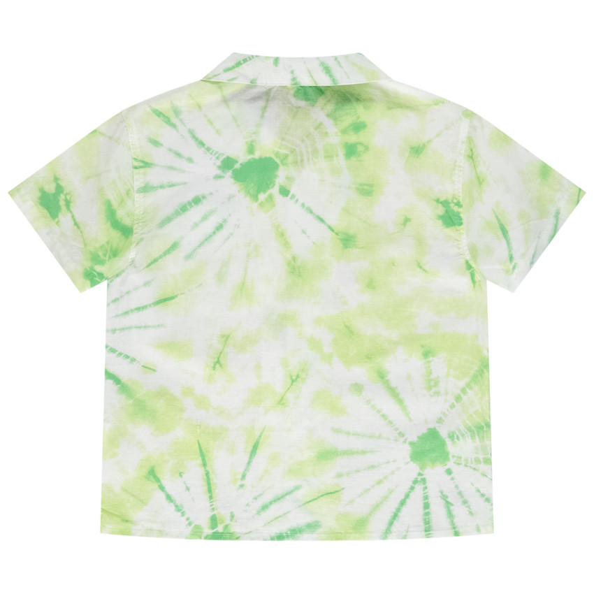 Camisa de manga corta efecto tie dye para niño 