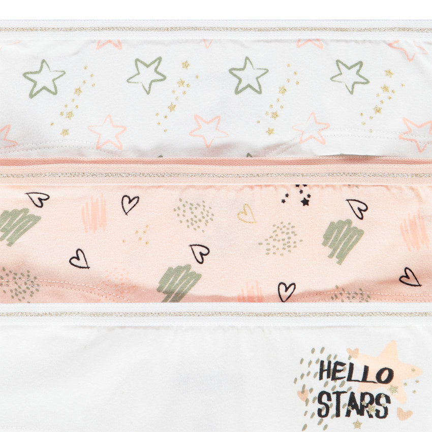 Pack de 3 shorties de algodón para niña 