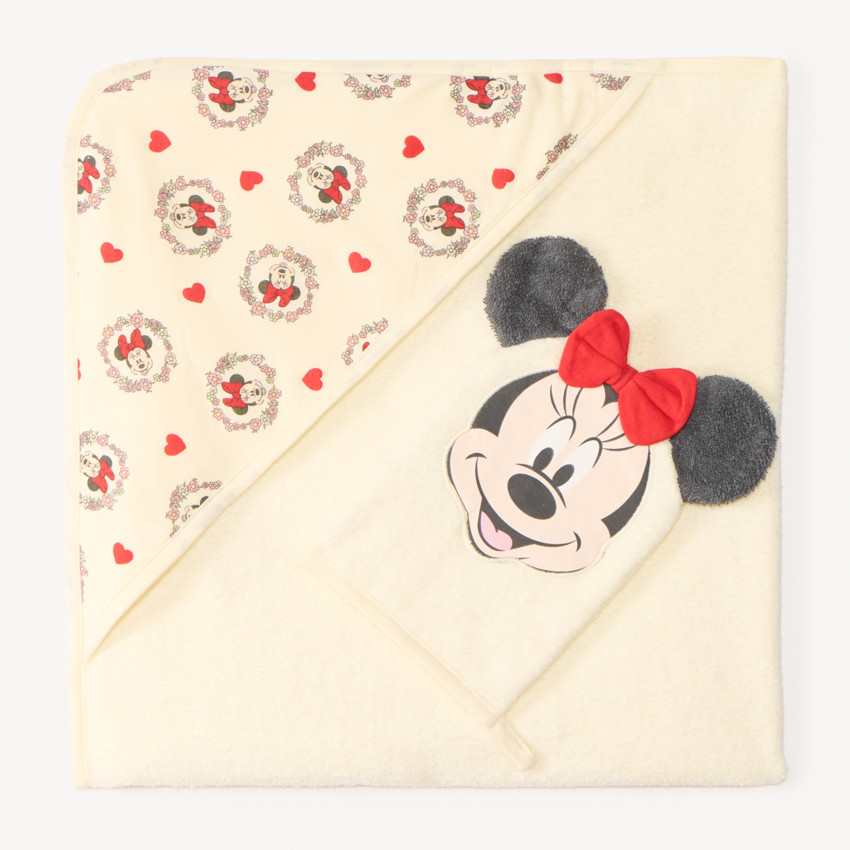 Conjunto de baño con capa y toalla divertida de Minnie Disney niña. 