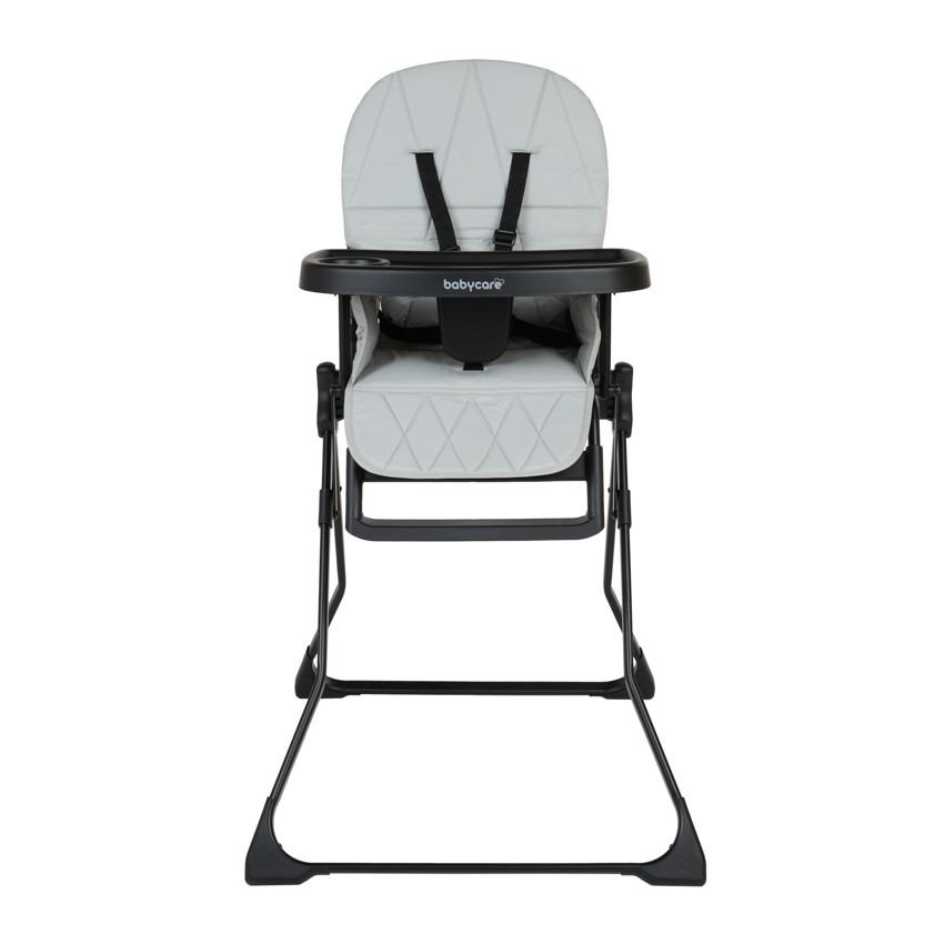 Silla alta fija y compacta Joséphine - Negra y Gris 