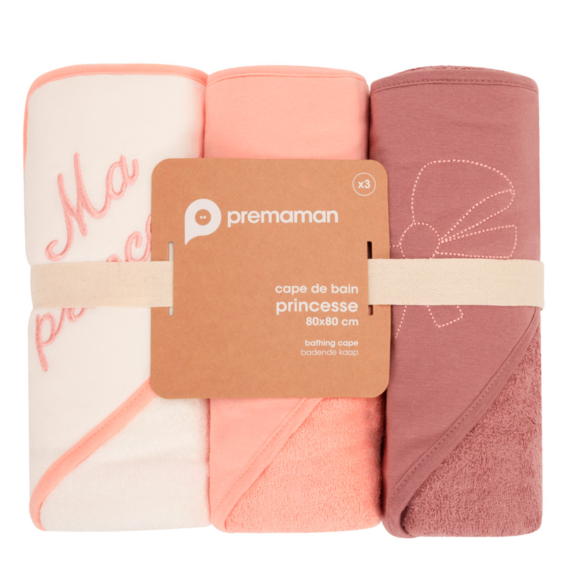 Lote de 3 capas de baño Princesa  Additional Lote de 3 capas de baño Princesa