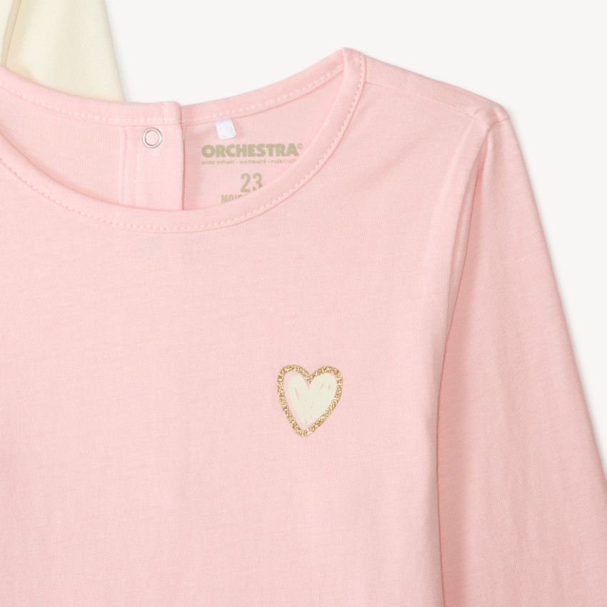 Lote de 5 camisetas de manga larga para bebé niña con estampado de fantasía 