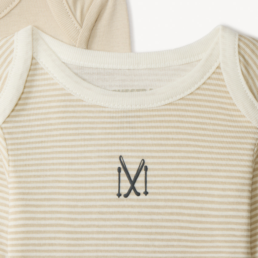 Pack de 7 bodies de manga larga con motivos de esquí para bebé 