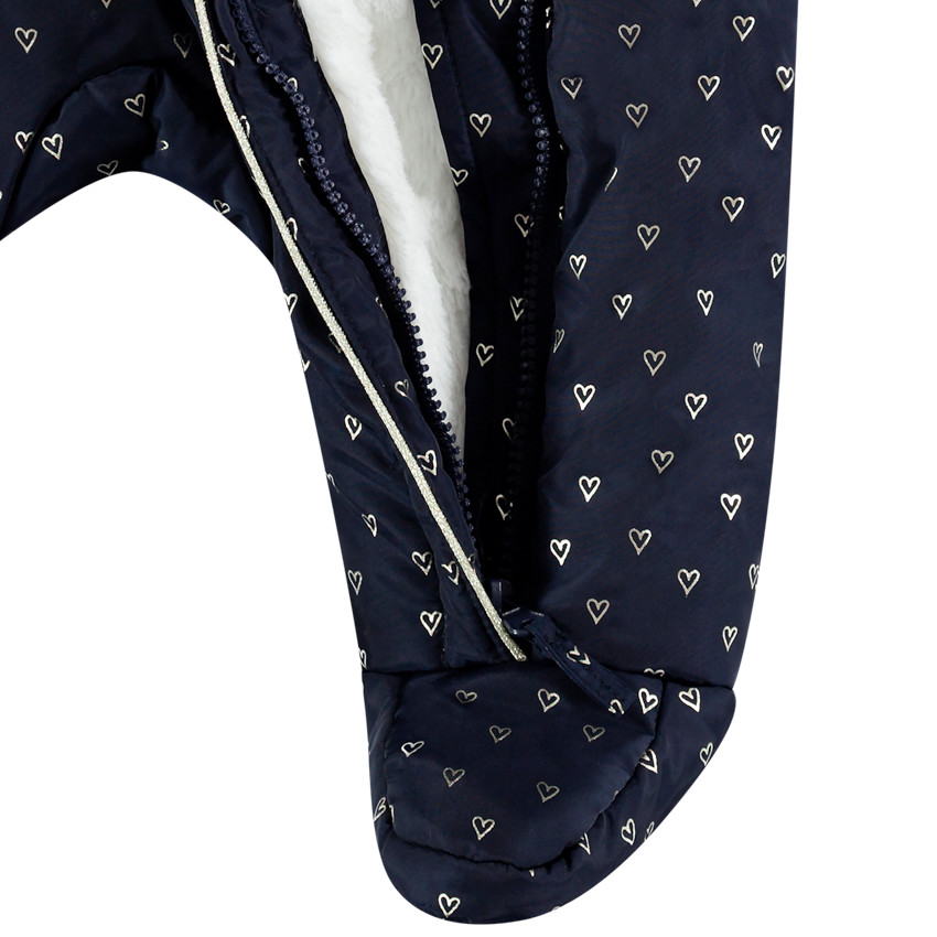 Pelele estampado corazones forrado de sherpa para niña  Additional Pelele estampado corazones forrado de sherpa para niña