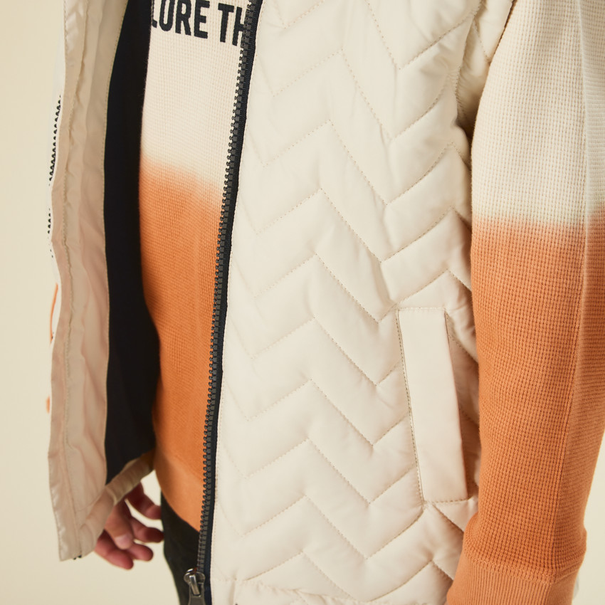 Doudoune sin mangas acolchada con capucha para niño 