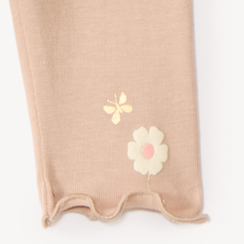 Conjunto de 2 piezas: túnica + pantalón bucólico para niña bebé. 