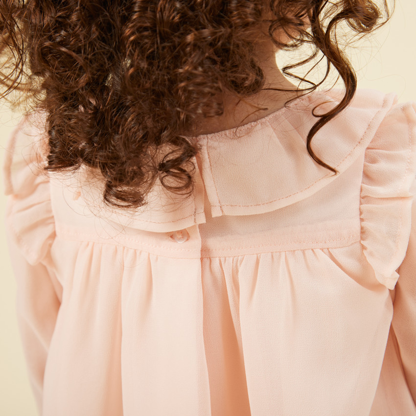 Conjunto vestido de manga larga + diadema para bebé niña 