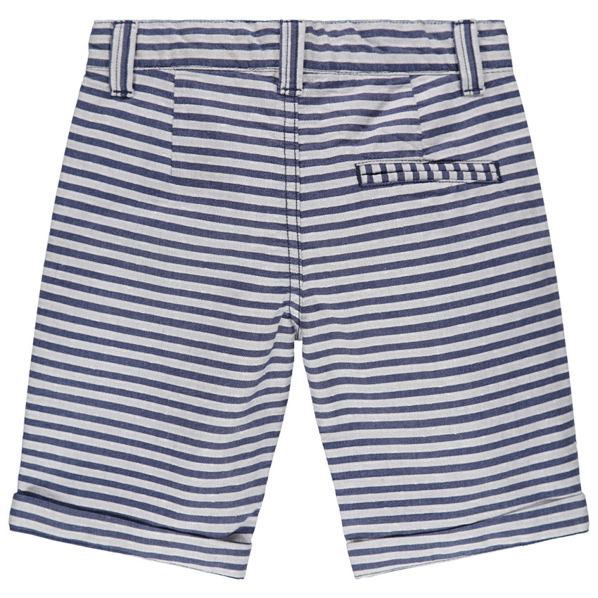 Bermudas de rayas de tela 