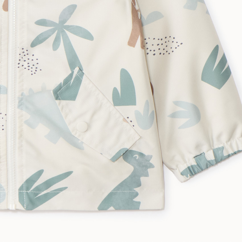 Cortavientos de ripstop con estampado de dinosaurios para bebé niño 