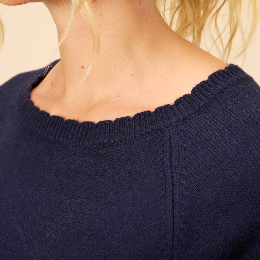 Jersey de lactancia de punto con rayas estilo marinero 