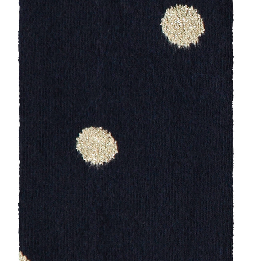 Leotardos gruesos con lunares dorados para niña 