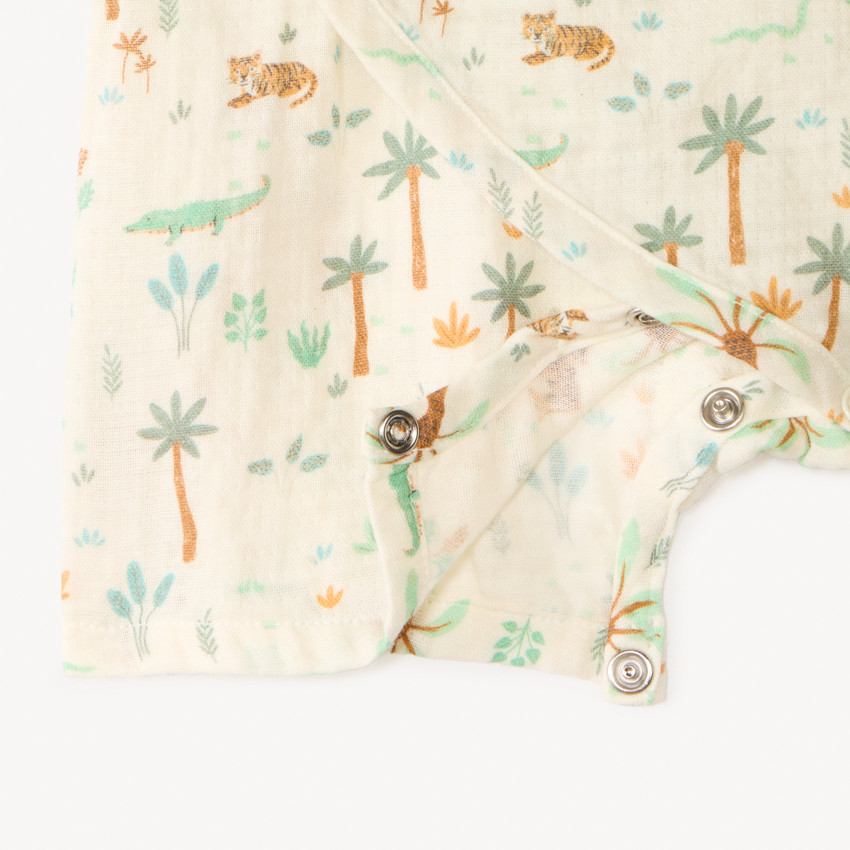 Mono corto con apertura de kimono para bebé niño 