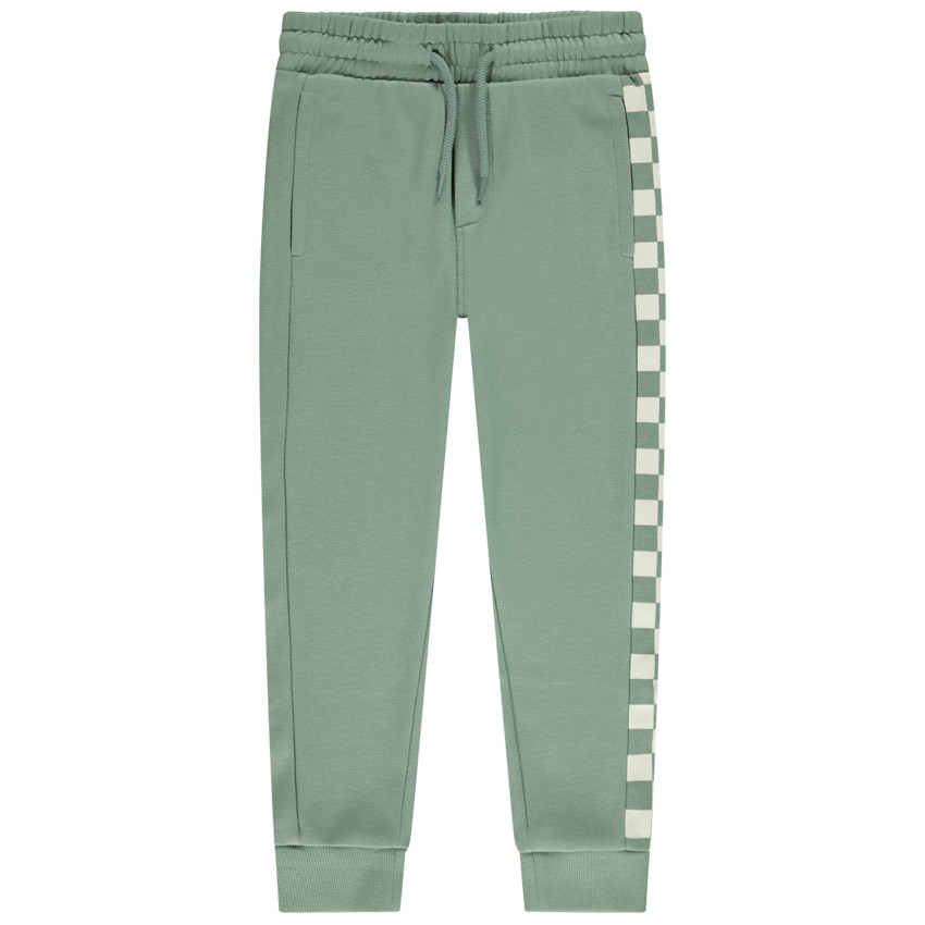 Jogging de felpa con motivo de cuadros para niño  Additional Jogging de felpa con motivo de cuadros para niño