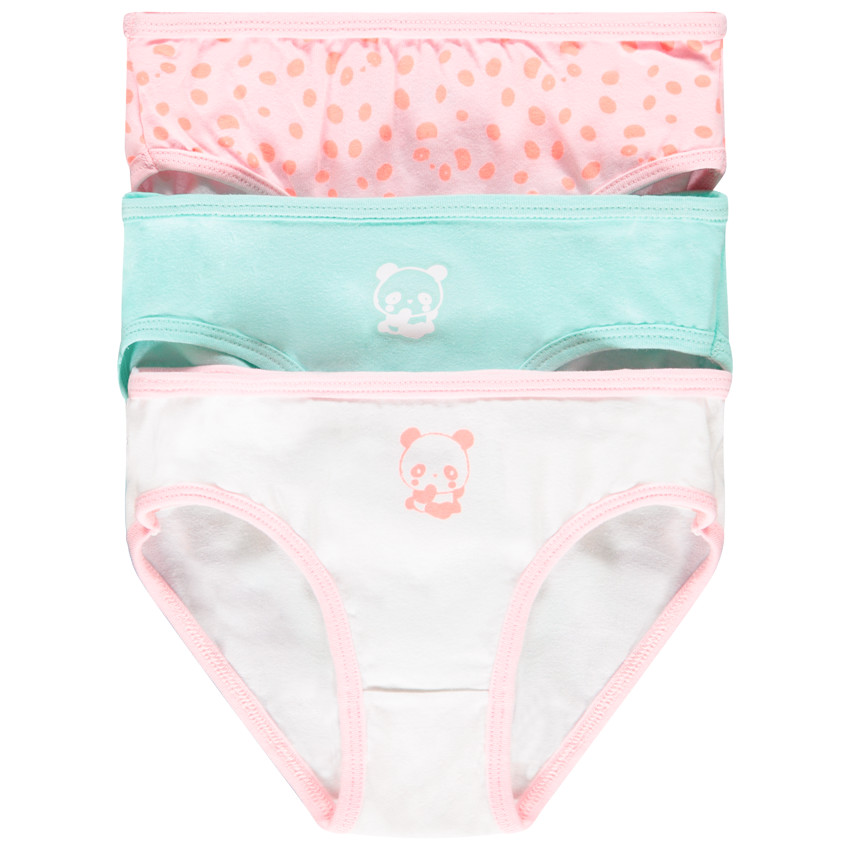 Pack 3 braguitas motivo panda 