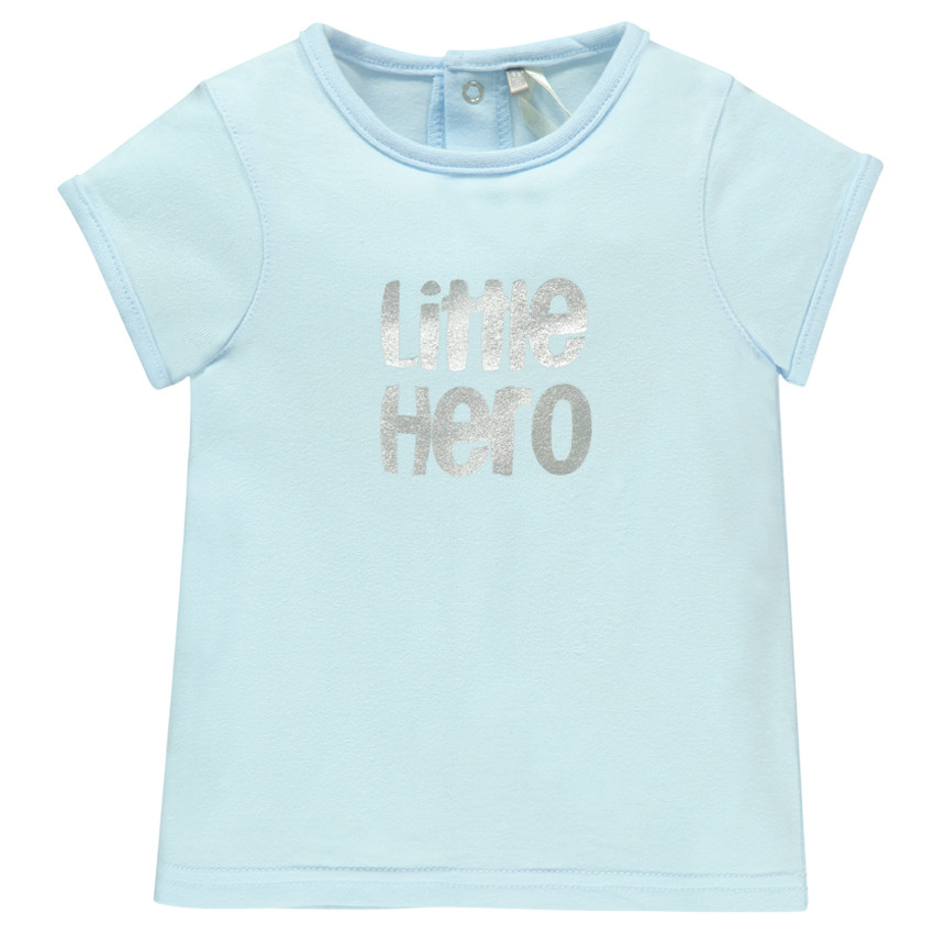 Tee-shirt manches courtes avec inscription printée  