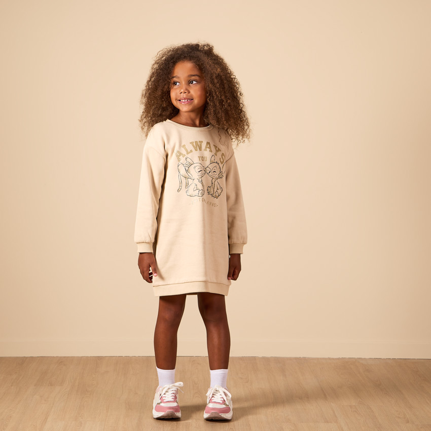 Robe manches longues print Stitch Disney pour fille Orchestra