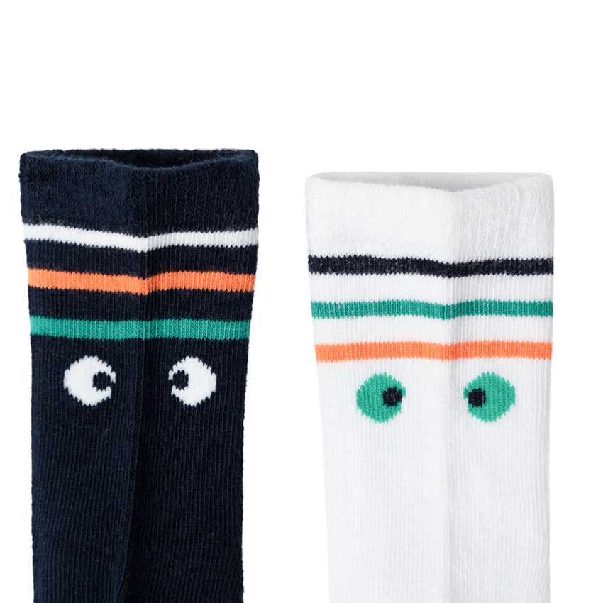 Pack de 2 pares de calcetines con motivo de cocodrilo 