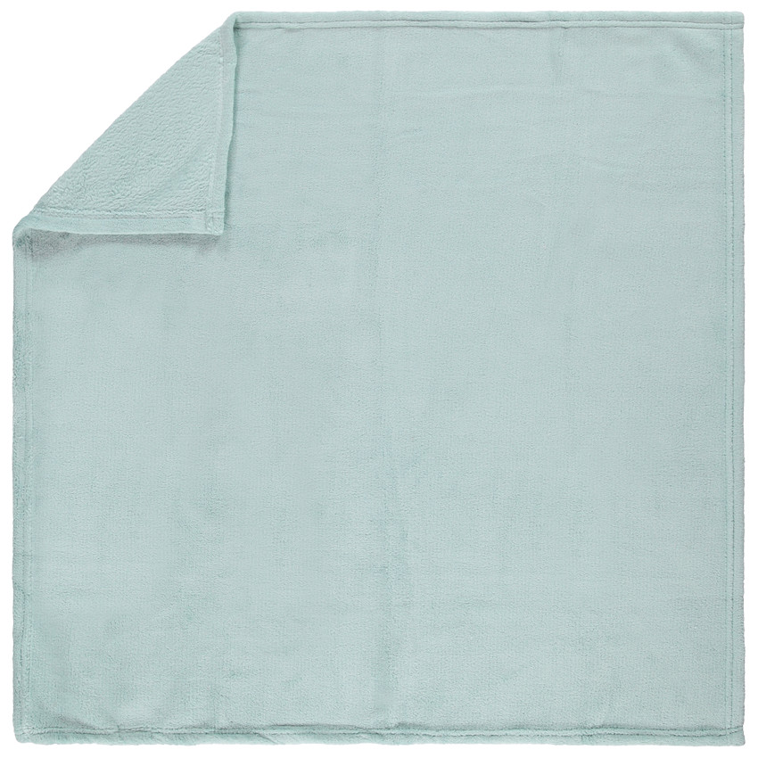 Manta de sherpa unicolor 75 x 75 cm 