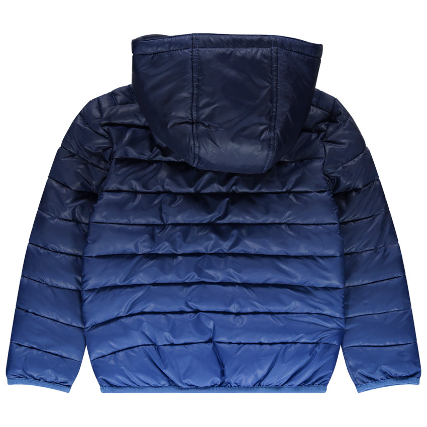 Doudoune light effet dégradé bleu 