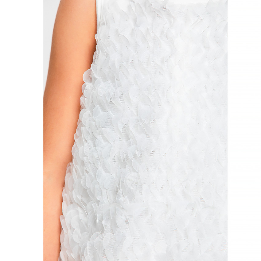 Vestido de ceremonia tul y efecto brillante 