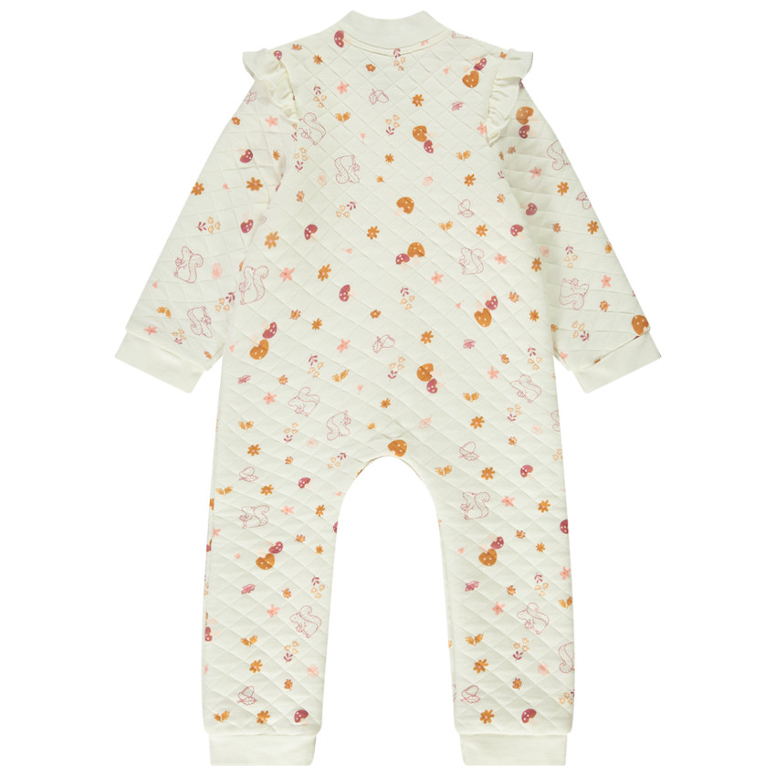 Surpyjama en jersey matelassé imprimé fantaisie pour fille 