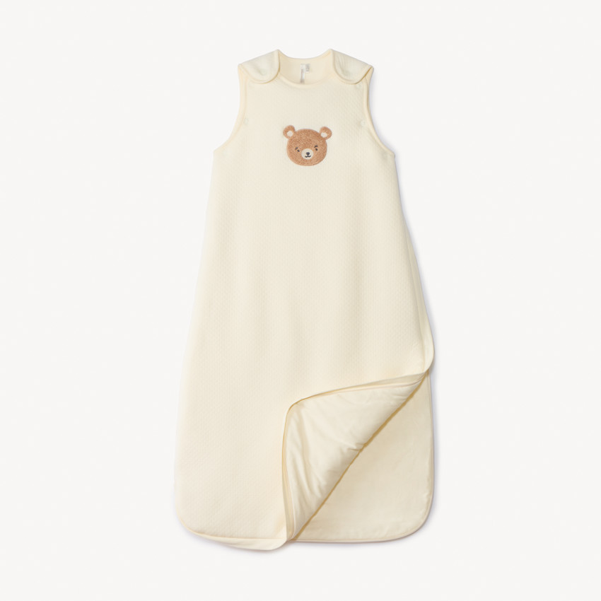 Pelele de oso de felpa con mangas desmontables TOG 4 para bebé 