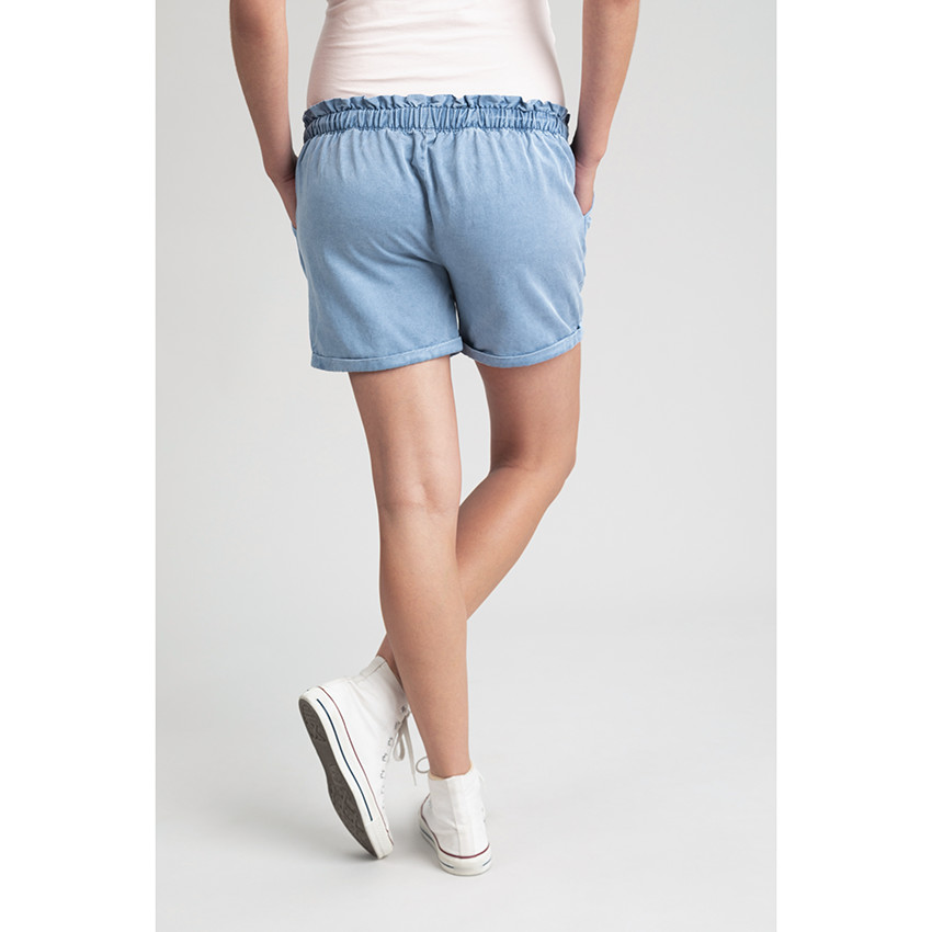 pantalon corto de embarazo con bolsillos 