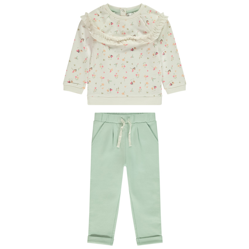 Conjunto jogging estampado floral para bebe nina Orchestra