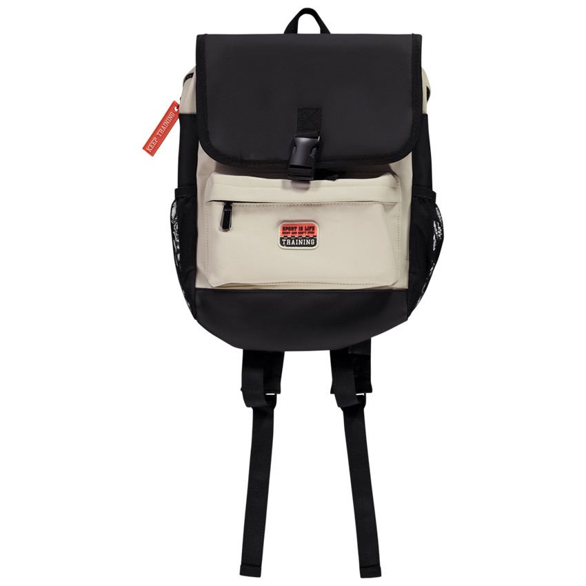 Mochila de lona repelente efecto color block para niño 