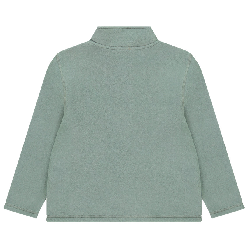 Sudadera polar unicolor con cuello alto para niño 