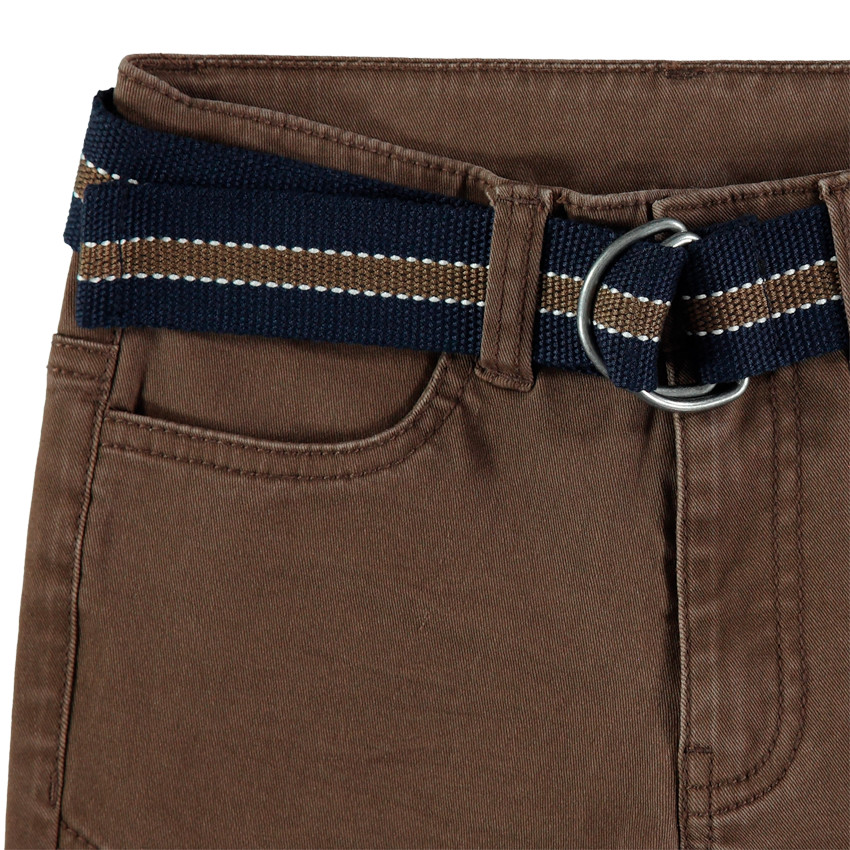 Pantalón de tela teñida con cinturón desmontable Main Pantalón de tela teñida con cinturón desmontable