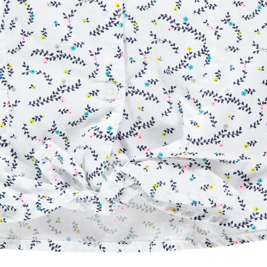 Chemise sans manche à imprimé floral all-over 