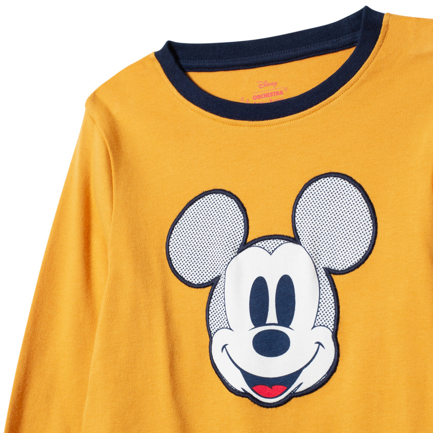 Pyjama en coton bio à broderie et imprimés Mickey Disney  Additional Pyjama en coton bio à broderie et imprimés Mickey Disney