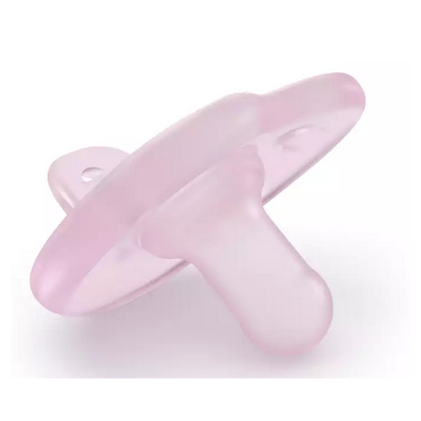 Chupete 100% Silicona Soothie +0m - Rosa - 2 unidades 