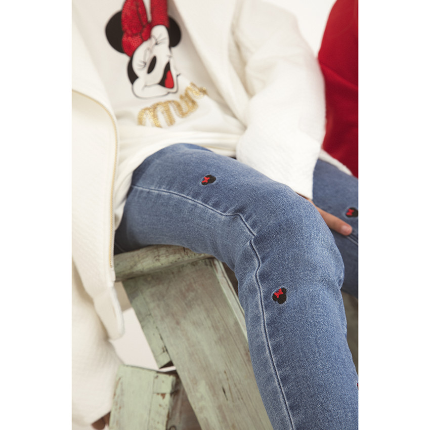 Jeans efecto lavado bordados Minnie Disney  Additional Jeans efecto lavado bordados Minnie Disney