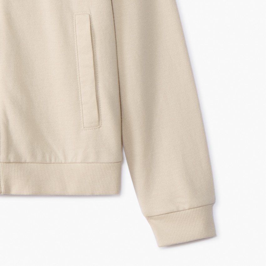 Sudadera con capucha de felpa lisa para niña 