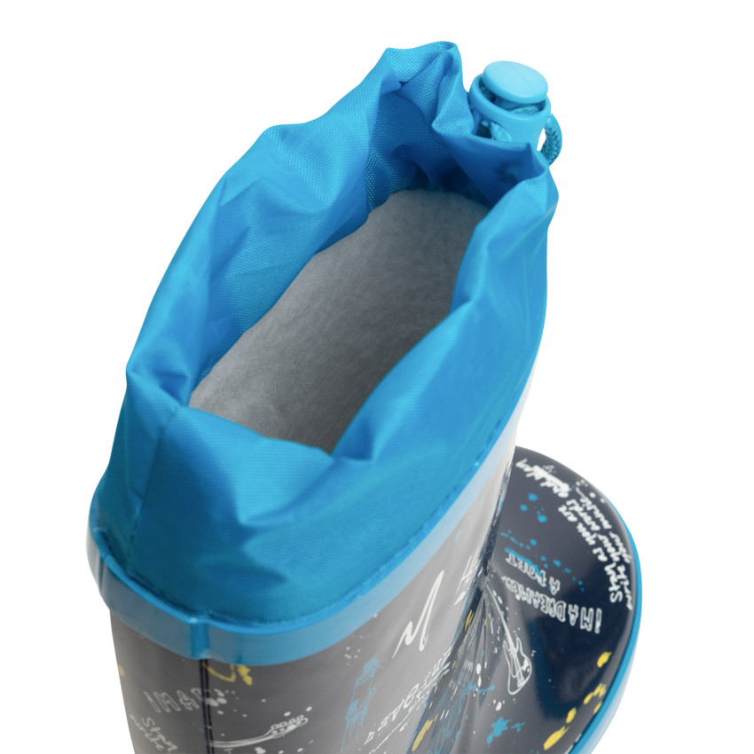 Botas de agua impermeables con fuelle para niño. 