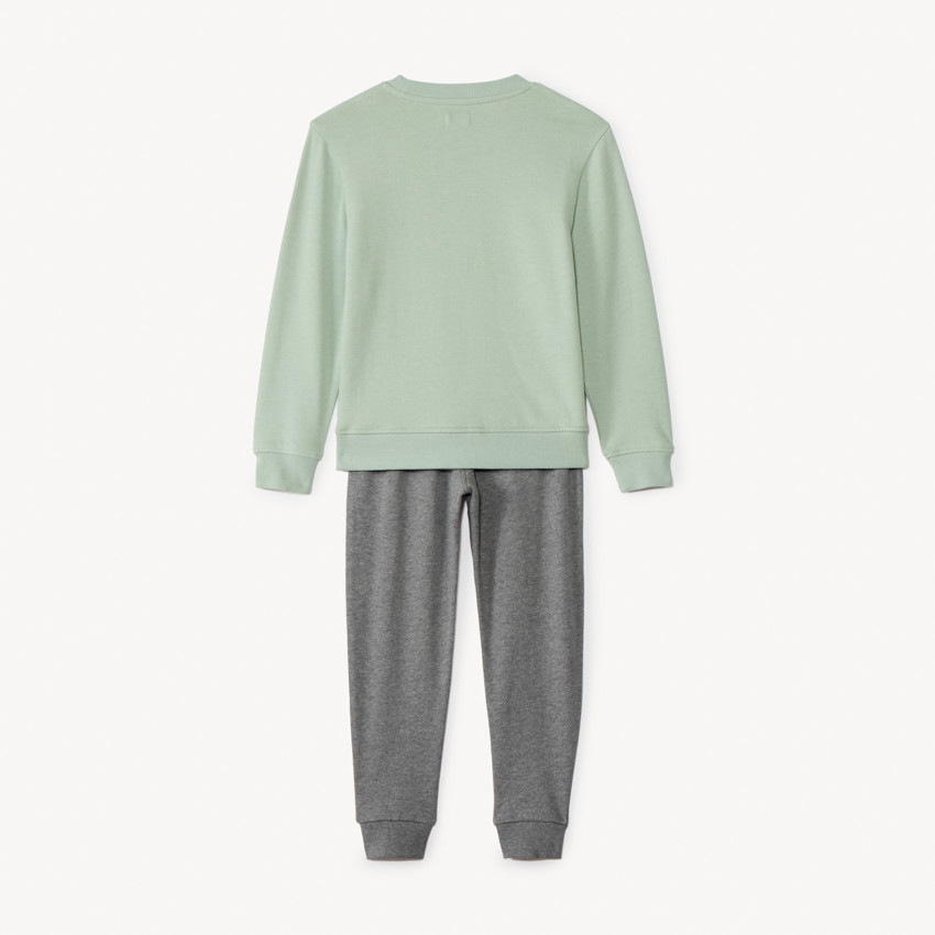 Conjunto de chándal de felpa con estampado para niño 