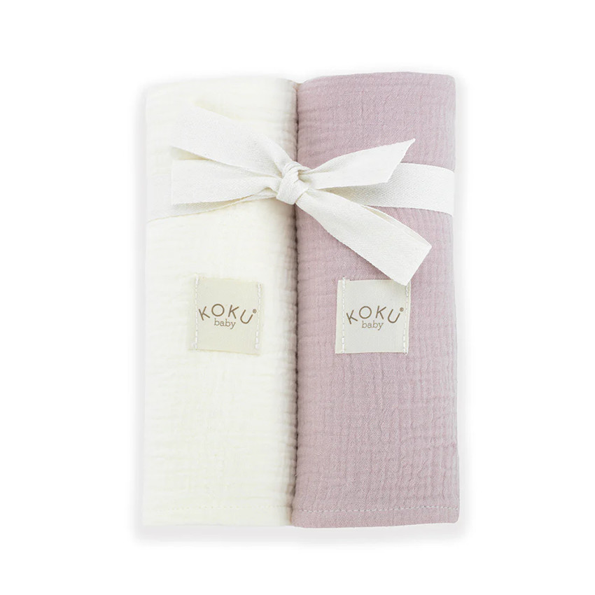 Pack 2 muselinas 70x70cm - Rosa 
