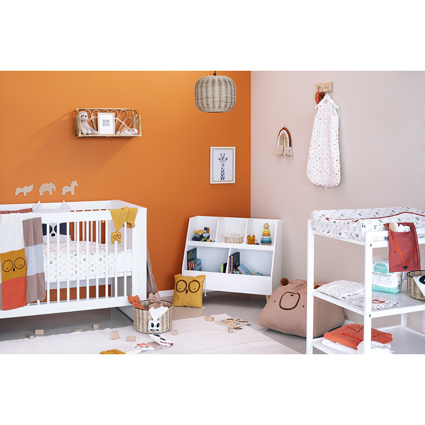 Babero silicona motivo zorro - Coral 