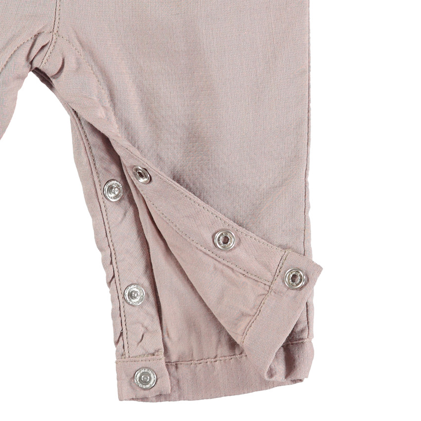 Salopette longue avec lapin printé et noeud 