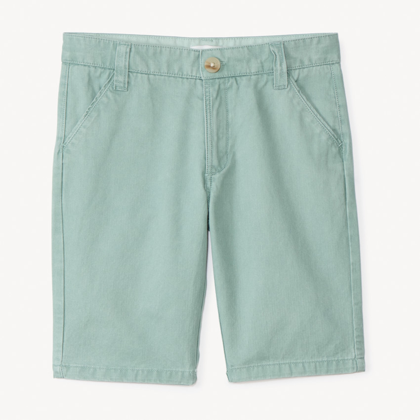 Bermuda liso de tela para niño 