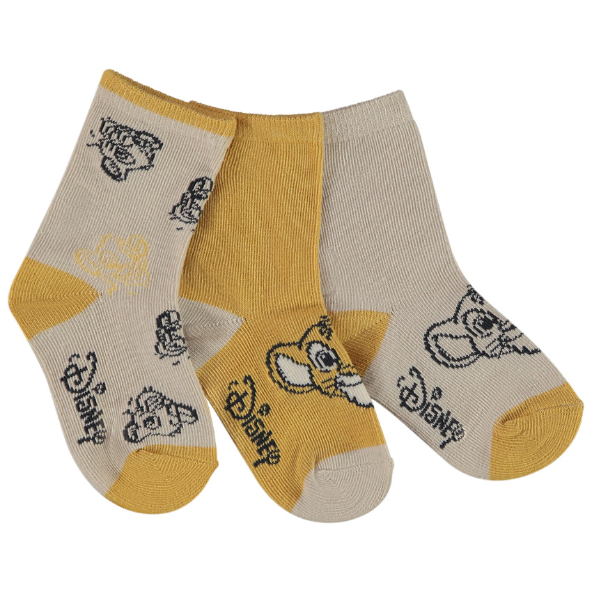 Pack de 3 pares de calcetines Simba Disney para bebé niño 